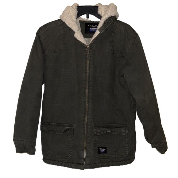 Walls Blizzard Boys youth size XL 16-18 Hooded Sherpa Lined Barn Work Coat Zipup - Picture 1 of 16